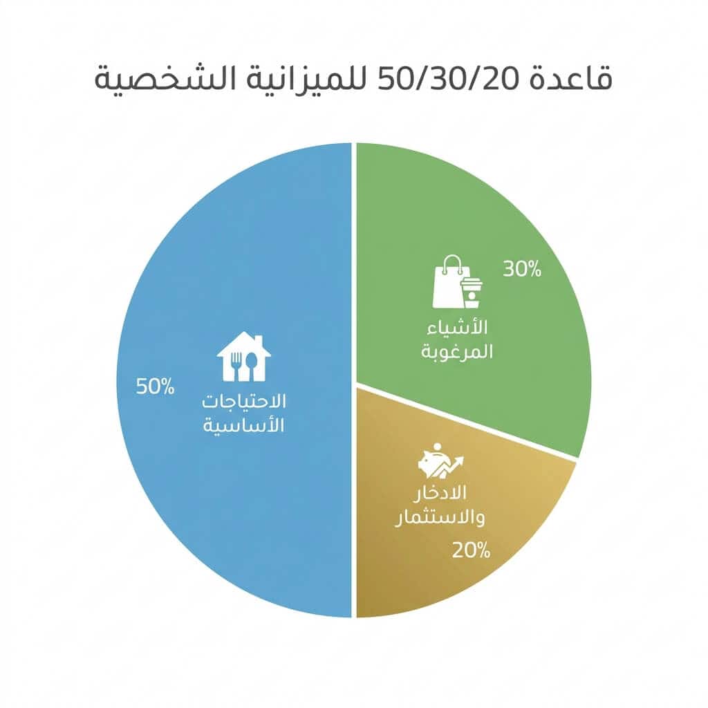توزيع الميزانية الشخصية بقاعدة 50 30 20