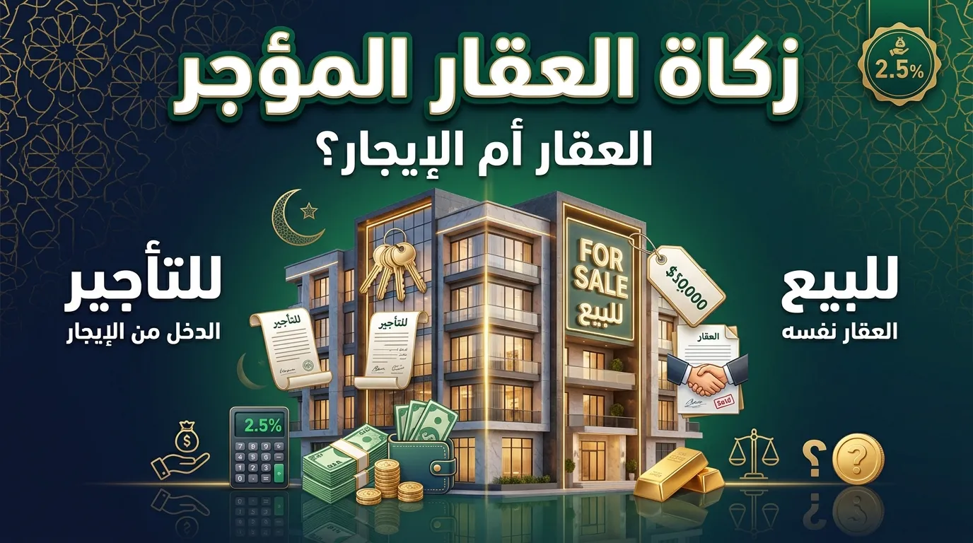 زكاة العقار المؤجر وحساب زكاة دخل الإيجار
